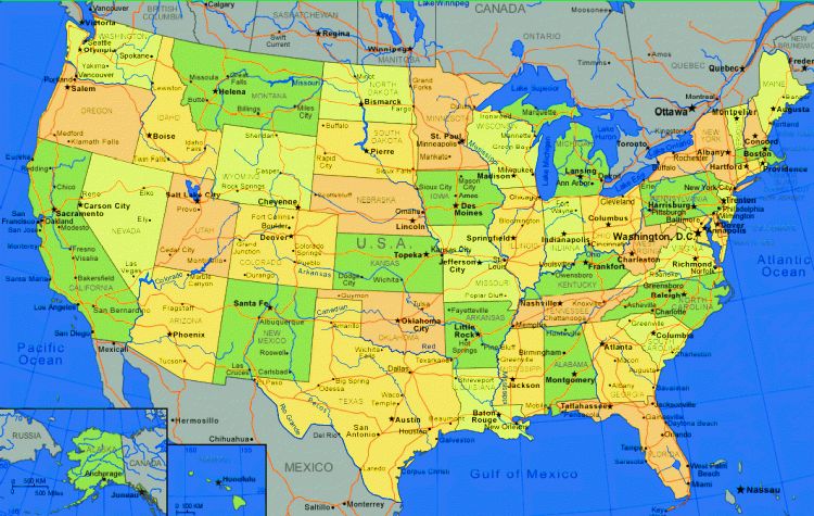 Карта америки. Карта США географическая крупная. Соединенные штаты Америки физическая карта. Физическая карта Соединенных Штатов Америки. Географическое положение США карта.