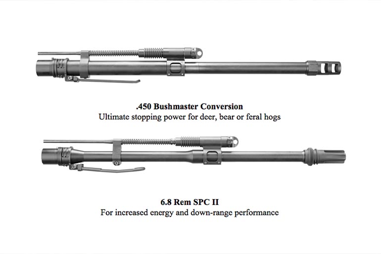 conversione trasformano il Bushmaster Acr in una carabina camerata in 6.8 R...