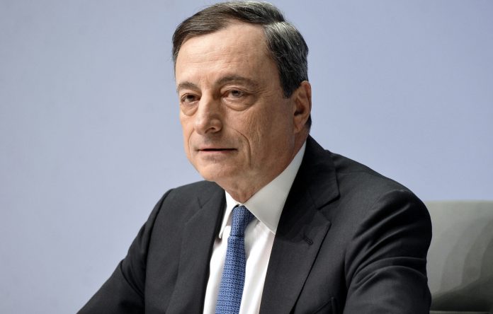 Conferenza stampa al termine del Consiglio della BCE per annunciare l'acquisto di 60mld di QE