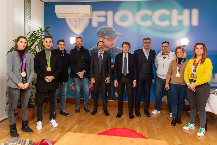 Visita dei tiratori olimpici alla sede di Fiocchi Munizioni