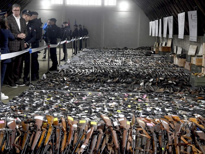 Serbia Shootings Guns